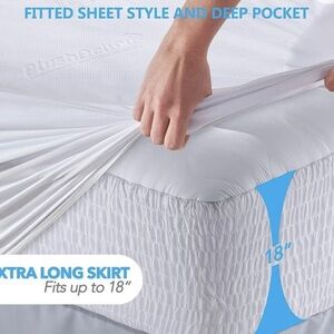Premium Bamboo Matress Protector 100% Waterproof, Ultra Soft, KING White 🔥